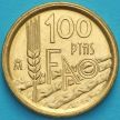 Монета Испания 100 песет 1995 год. ФАО. UNC.