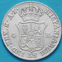 Испания 4 реала 1811 год. Серебро.