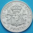 Монета Испания 2 песеты 1882 год. Серебро.