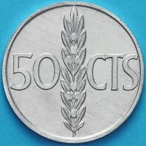 Испания 50 сентимо 1975 (76) год.