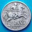 Монета Испания 5 сентимо 1945 год