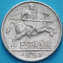 Испания 5 сентимо 1953 год