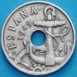 Монета Испании 50 сентимо 1949 год.