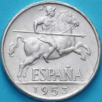 Испания 10 сентимо 1953 год UNC