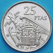 Испания 25 песет 1957 год. UNC