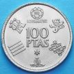 Монета Испания 100 песет 1980 год. ЧМ по футболу.