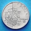 Монета Испании 1 песета 2001 год. Король Хуан Карлос I