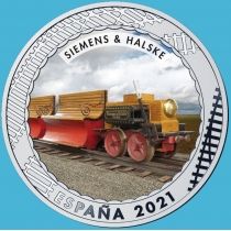 Испания 1,5 евро 2021 год. Siemens & Halske