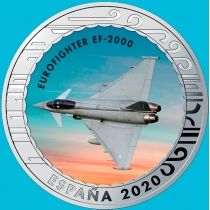Испания 1,5 евро 2020 год. Eurofighter EF-2000
