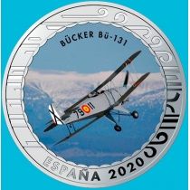 Испания 1,5 евро 2020 год. Bücker Bü-131