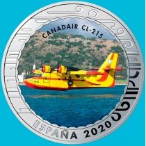 Испания 1,5 евро 2020 год. Canadair CL-215