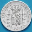 Монета Испания 1 песета 1883 год.