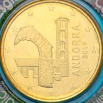 Андорра 10 евроцентов 2015 год. BU