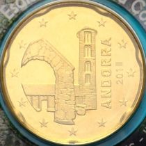 Андорра 20 евроцентов 2015 год. BU