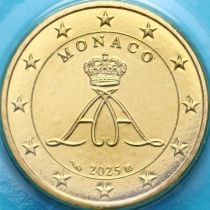 Монако 50 евроцентов 2025 год. BU