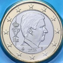 Бельгия 1 евро 2026 год. BU