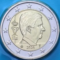 Бельгия 2 евро 2026 год. BU