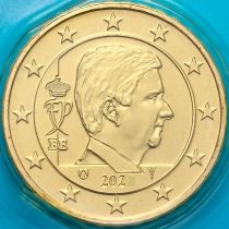 Бельгия 50 евроцентов 2021 год. BU