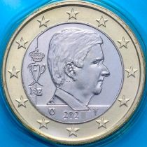 Бельгия 1 евро 2021 год. BU