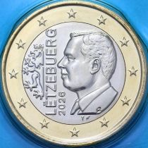 Люксембург 1 евро 2026 год. BU