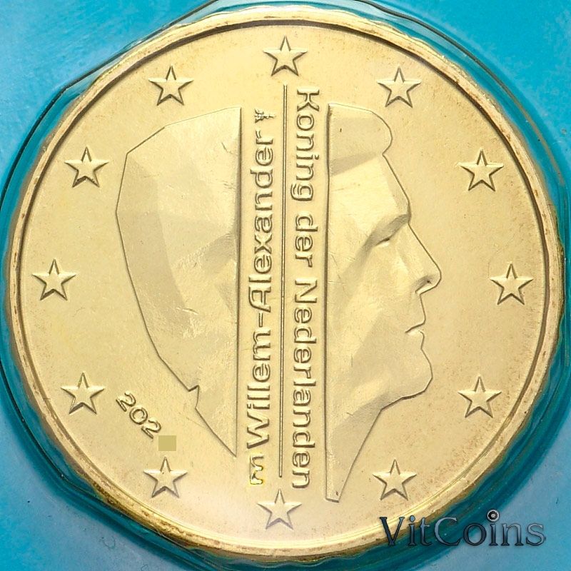 Монета Нидерланды 10 евроцентов 2021 год. Мост. BU