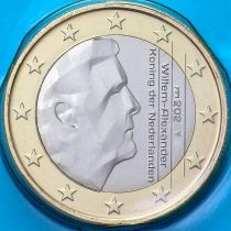 Нидерланды 1 евро 2021 год. BU
