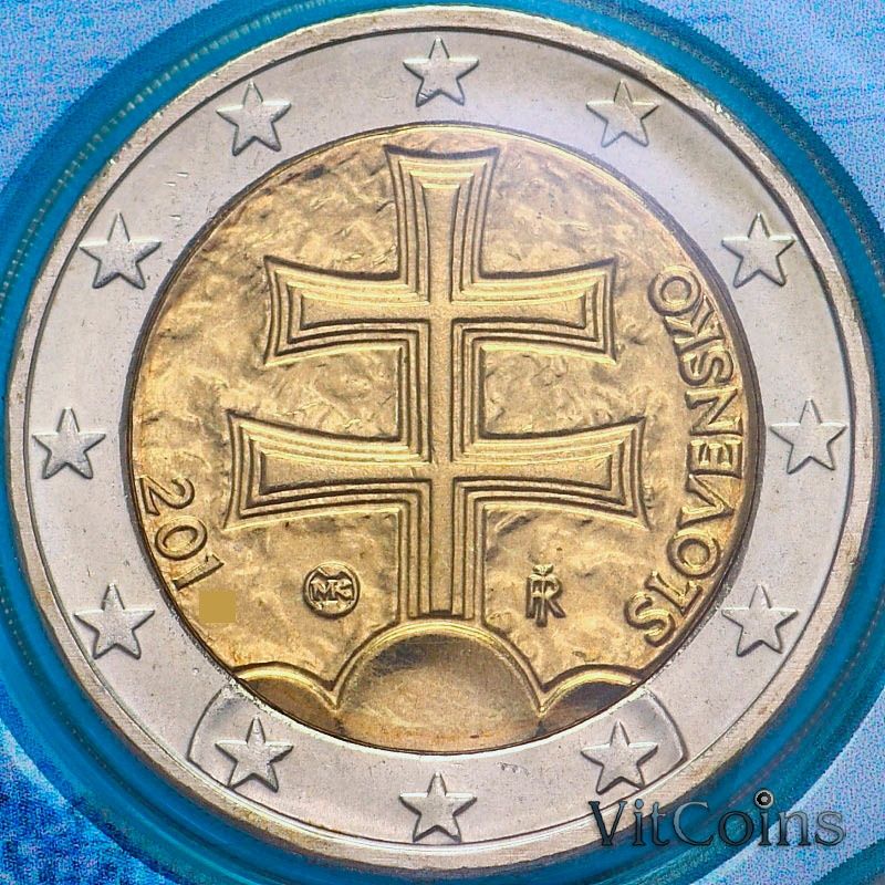 Монета Словакия 2 евро 2011 год. BU