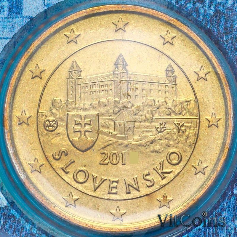 Монета Словакия 10 евроцентов 2011 год. BU
