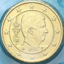 Бельгия 10 евроцентов 2024 год. BU