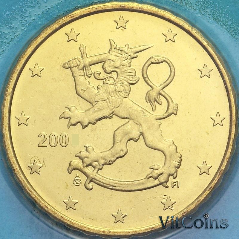 Монета Финляндия 10 евроцентов 2009 год. BU