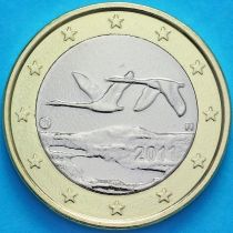Финляндия 1 евро 2011 год.  Fi, Лев
