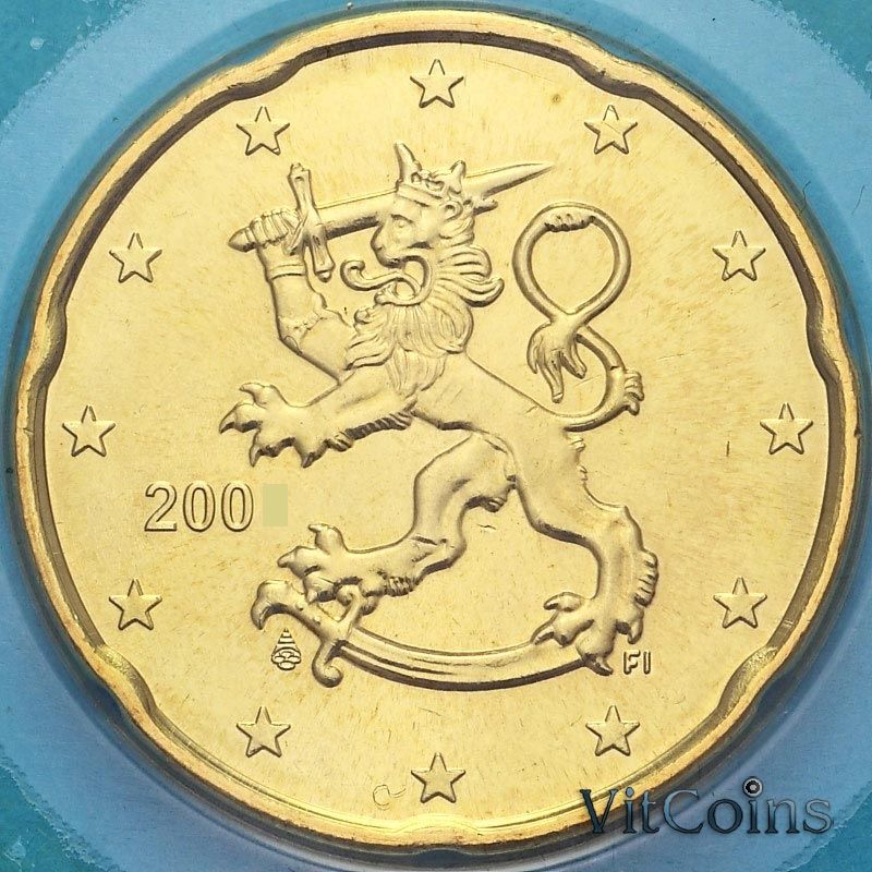 Монета Финляндия 20 евроцентов 2009 год. BU