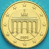 Германия 50 евроцентов 2002 год. J