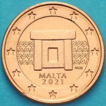 Мальта 5 евроцентов 2021 год. F