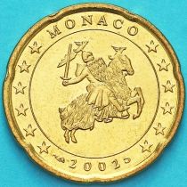 Монако 20 евроцентов 2002 год.