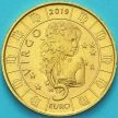 Монета Сан Марино 5 евро 2019 год. Знаки зодиака, дева.