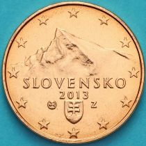 Словакия 1 евроцент 2013 год.