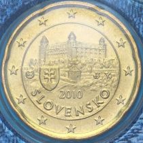 Словакия 20 евроцентов 2010 год. BU