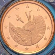 Андорра 2 евроцента 2018 год. BU