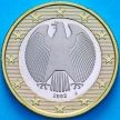 Монета Германия 1 евро 2002 год. J. Пруф