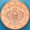 Монета Монако 1 евроцент 2025 год.  BU