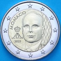 Монако 2 евро 2025 год