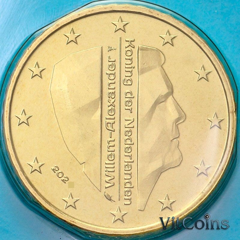 Монета Нидерланды 50 евроцентов 2024 год. BU