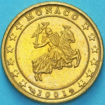 Монако 10 евроцентов 2001 год.