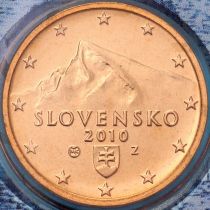 Словакия 5 евроцентов 2010 год. BU