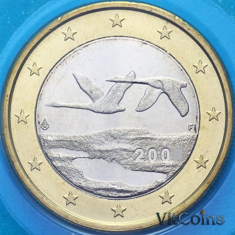 Монета Финляндия 1 евро 2009 год. BU