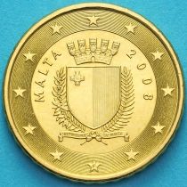 Мальта 10 евроцентов 2008 год. F