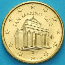 Сан Марино 10 евроцентов 2010 год. BU