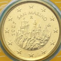 Сан Марино 50 евроцентов 2007 год. BU