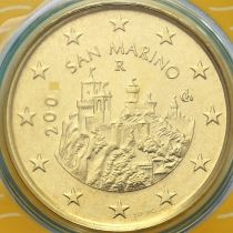 Сан Марино 50 евроцентов 2008 год. BU